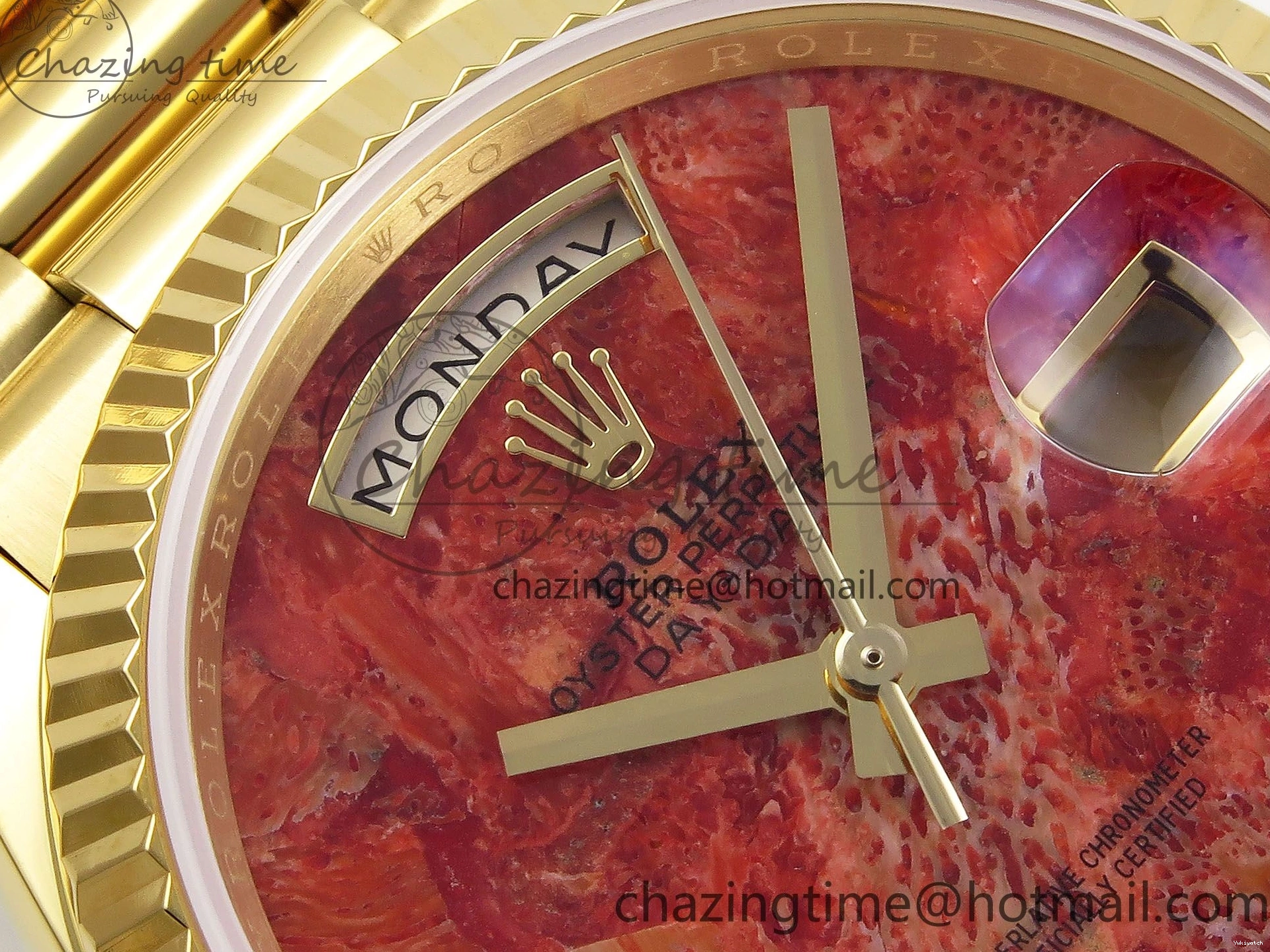 Bracelet RAF Dial Edition YG Best on A2836 Rock Date YG 36 Day 0122